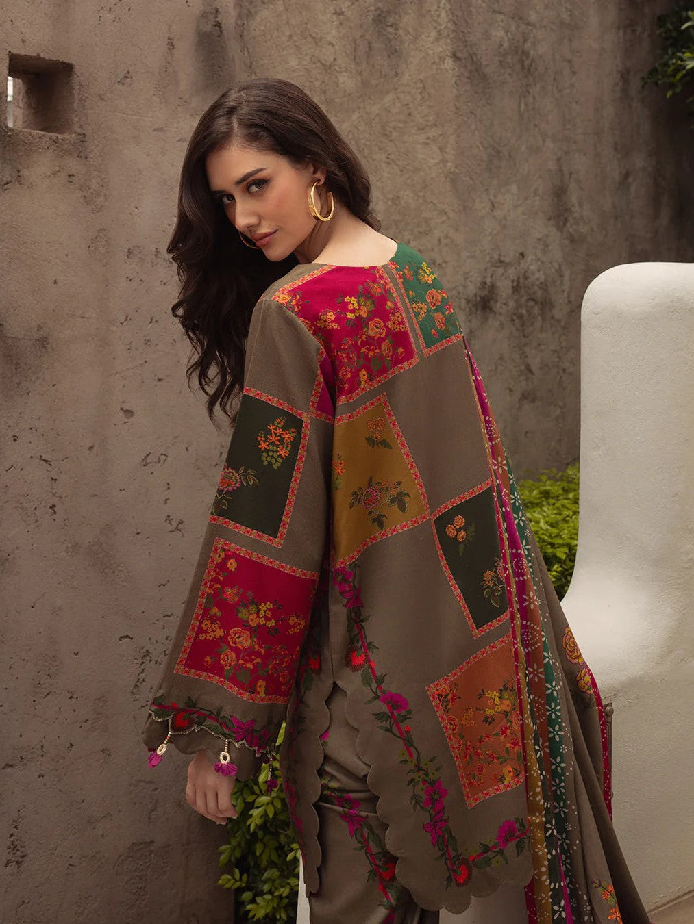 CHARIZMA UNSTITCHED SILK 3PC WITH PRINTED DUPATTA