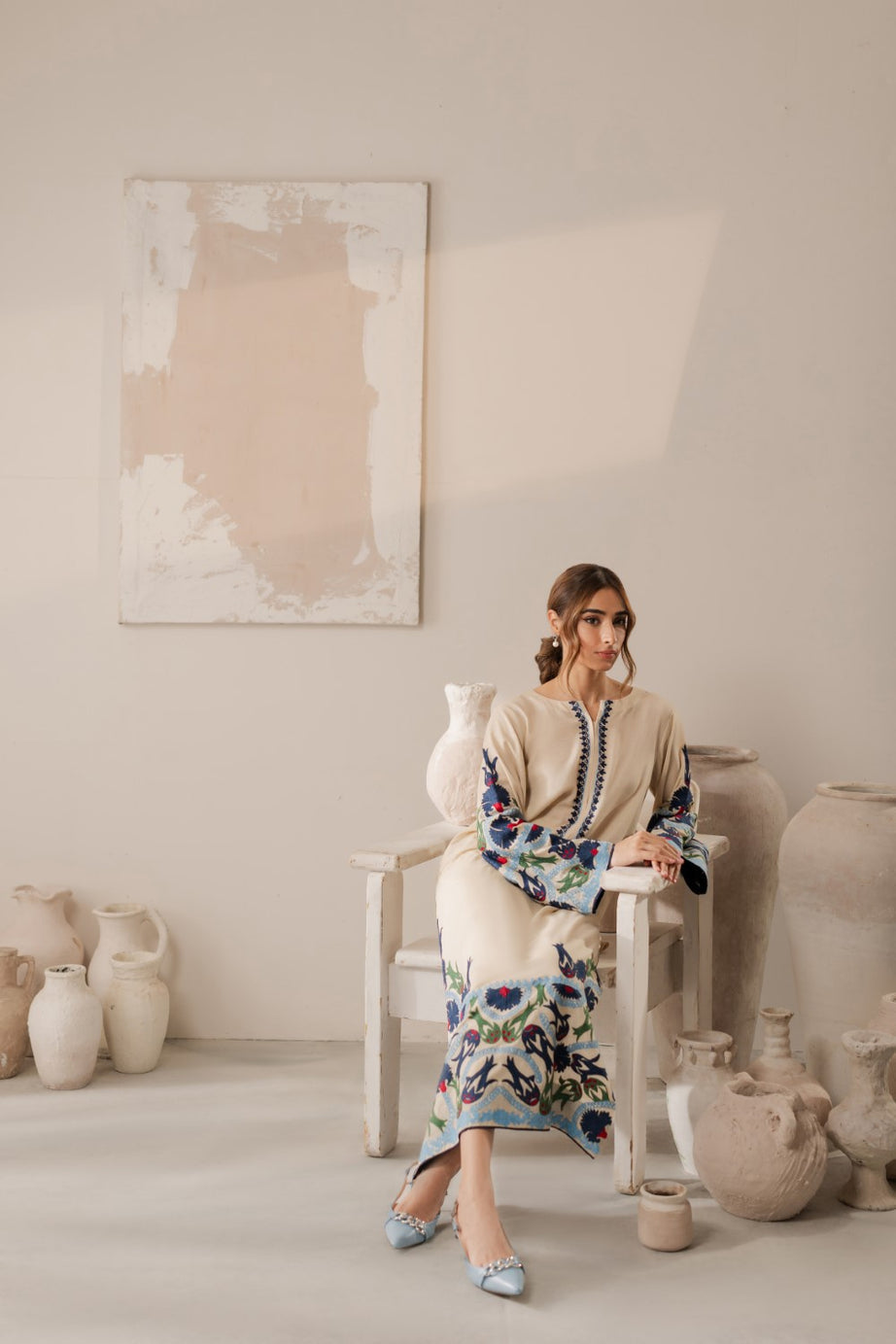 VINTAGE LUXURY UNSTITCHED DHANAK 3PC