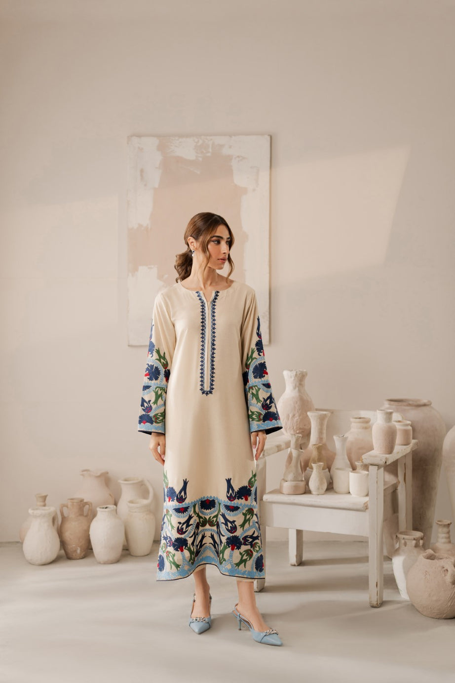 VINTAGE LUXURY UNSTITCHED DHANAK 3PC