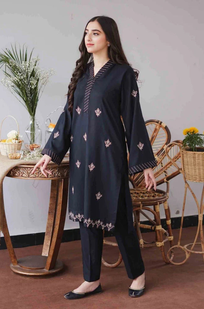 Aisling - 3PC Unstitched Dhanak Embroidered Shirt with Embroidered Dupatta and Trouser