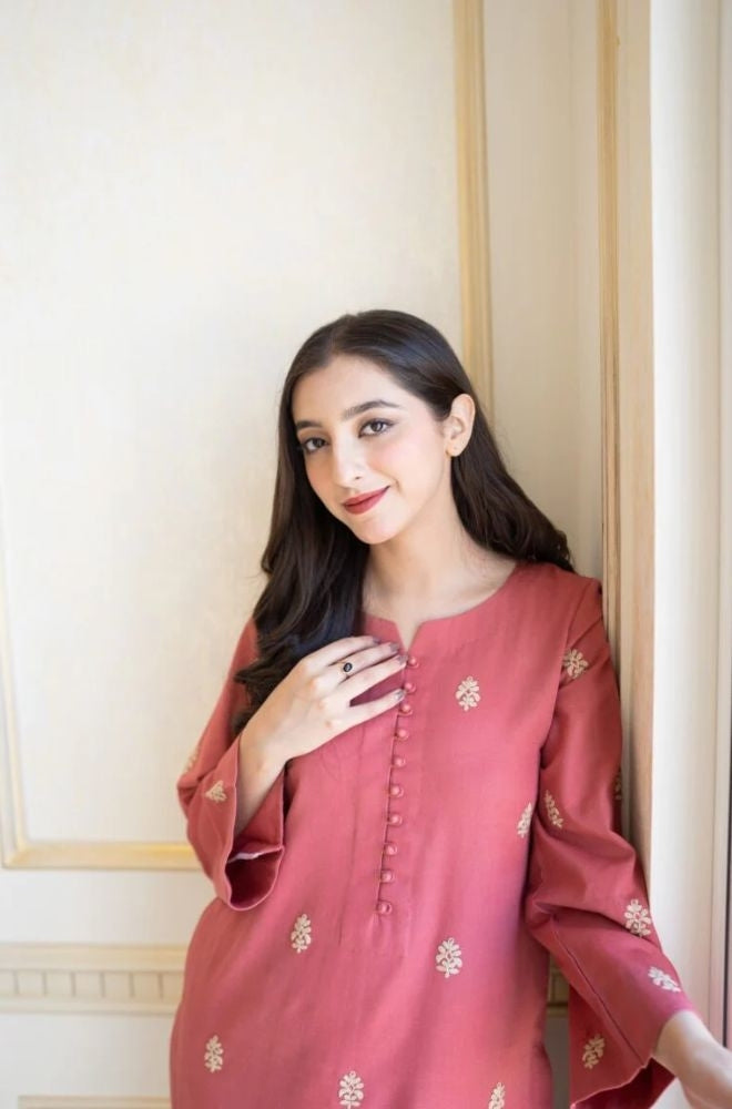 Aisling - 3PC Unstitched Dhanak Embroidered Shirt with Embroidered Dupatta and Trouser