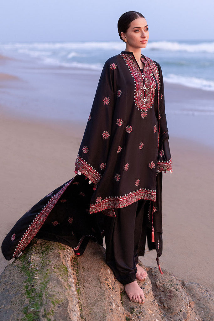 CROSS STITCH UNSTITCHED WINTER 3PC WITH DHANAK EMBROIDERED SHAWL