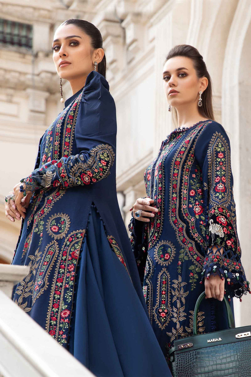 Dhanak 3PC Embroidered Shirt with Dhanak + Velvet Embroidered SHAWL