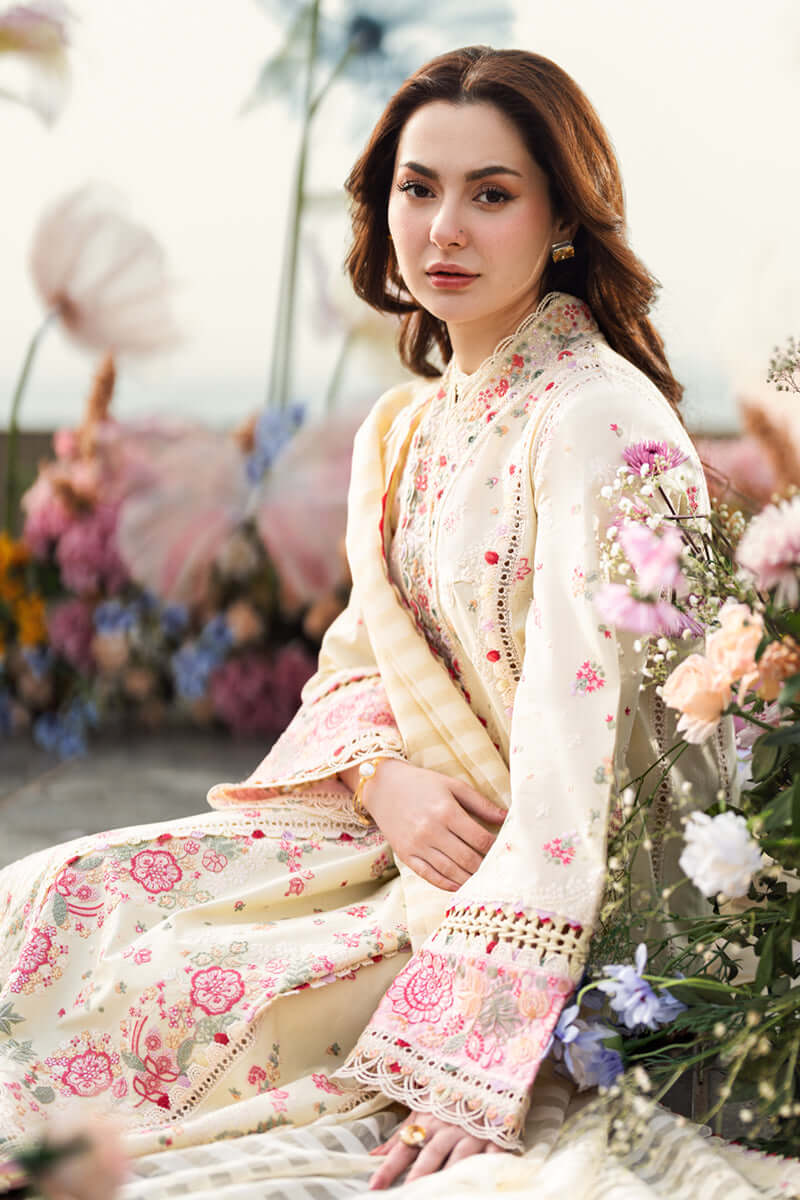 COCO BY ZARA SHAHJAHAN LUXURY UNSTITCHED DHANAK EMBROIDERED 3PC WITH READY TO WEAR DHANAK SHAWL